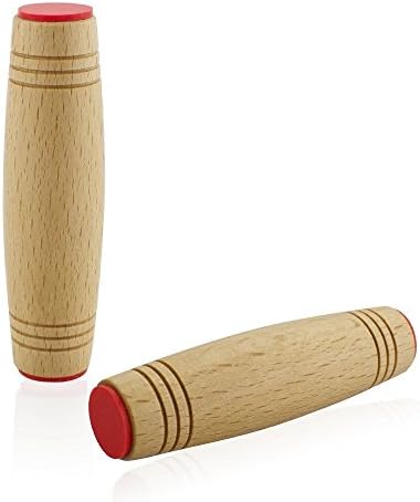 Oriental eLife Table Fidget Roller Stick Tumbler Toy Desk Toy Easy to Flip Roll Fidget Stick For Kids Adults Perfect for Office Home Party Bar Games (Wood color)