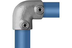 VILO VISIONS Rohrverbinder Temperguss Verzinkt Gerüstrohr Kupplungen T-Clamps® - TÜV geprüft (Bogen 90° (125), 26,9 mm (¾"))