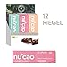 Produktbild nucao Veganer Bio Superfood Riegel – Mixed Box – Nährstoffreiche Vegane Schokolade aus Hanfsamen & Roh-Kakao, 480 g