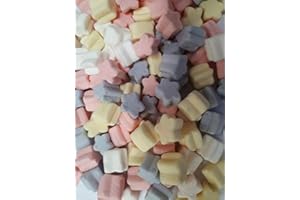 ROCH SWEETS Mini Star Marshmallow Multi Colour Sweets Halal (1500g)