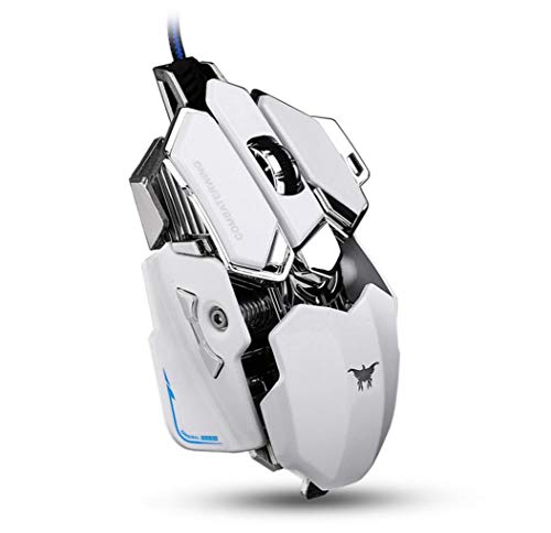 Preisvergleich Produktbild Gaming-Maus Verdrahtet, 4 Programmierbare Tasten LED-Hintergrundbeleuchtung 4800DPI Einstellbar, Ergonomische PC-Gaming-Maus
