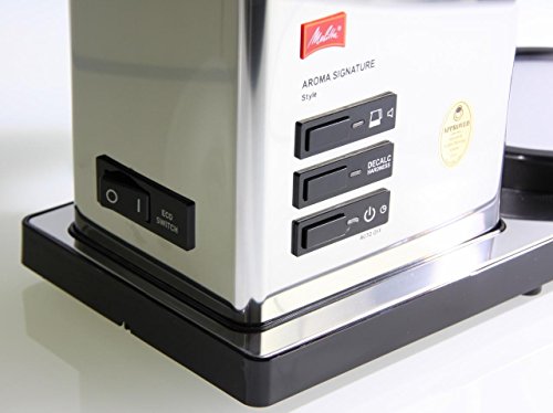 Melitta 100704 Aroma Signature De Luxe Style Kaffeefiltermaschine – Aromaschalter chrome Hochglanz - 4