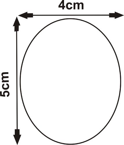 Dekorative Verzierungen / Weihnachtsdekoration – Packung von 3 OVALER OVAL Acryl Spiegels (5cm je) - 2