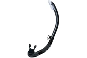 Tusa Platina Hyperdry II Scuba Diving Snorkel Black Silicone