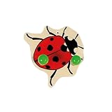 Hess Holzspielzeug 30312 Garderobe Garten aus Holz, 1 Stück (Farblich sortiert)