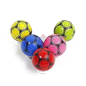 Firstly Traders Pack of 5 (Size 40 mm) Balls Mini Football Indoor Outdoor Practice Crazy Bouncy Balls Training Soft Balls Kids Toy Pets Balls for Fun Multicolor