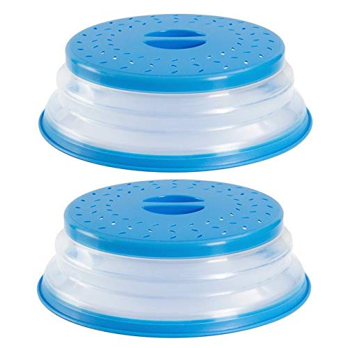 Preisvergleich Produktbild Elviray Faltbare Mikrowellenabdeckung Mikrowellenspritzerdeckel Lebensmittelabdeckung Spritzschutz Mikrowellen-Schwebeflugabdeckung Küchenwerkzeug