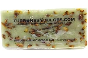 TURRÓN Turron pistacho - Turron pistache - 300 gr. Nougat tendre à la pistache – Turrones Fabián - Fabriqué à Jijona, Alicante (Espagne)