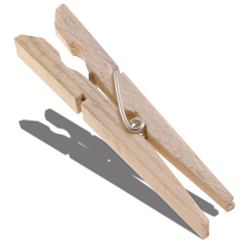 40 Stück XXL Wäscheklammern 10 cm große Holzklammern Klammern Holz Klammer XXL - 2