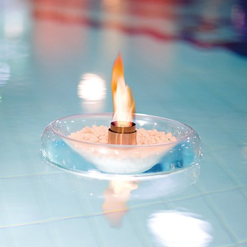Carlo Milano Schwimmendes Glas-Dekofeuer für Bio-Ethanol - 2