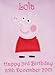 Peppa Pig Luxury Personalised Applique Super Soft Fleece Blanket