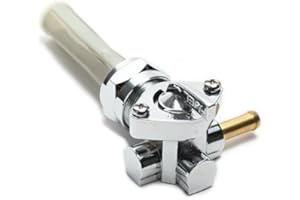 DOCK66 MOTORCYCLE PARTS Robinet d'essence chromé, droit, pour Harley AB 1975