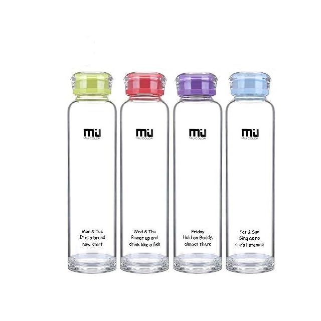 Miu Color Bouteille Deau En Verre Borosilicate De 800ml