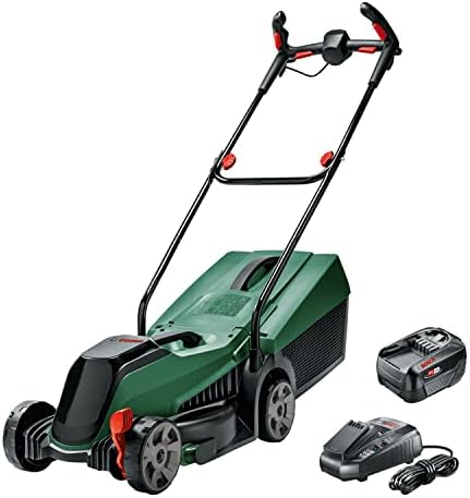 Bosch Home and Garden Rasaerba a batteria CityMower 18V-32-300 (18 Volt, 1 batteria, larghezza di taglio: 32 cm, rasa fino a 300 m², in confezione di cartone)