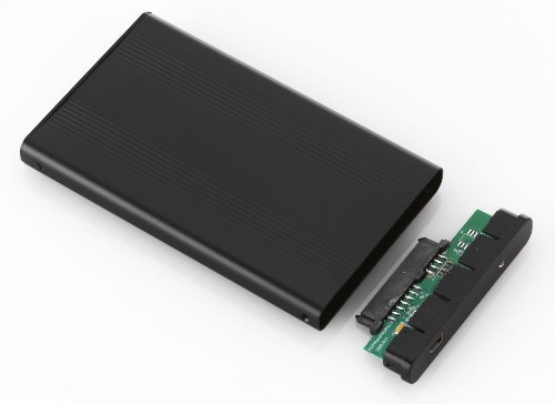 deleyCON USB-Gehäuse, extern – USB 2.0 – Schwarz 2,5 zoll - 4