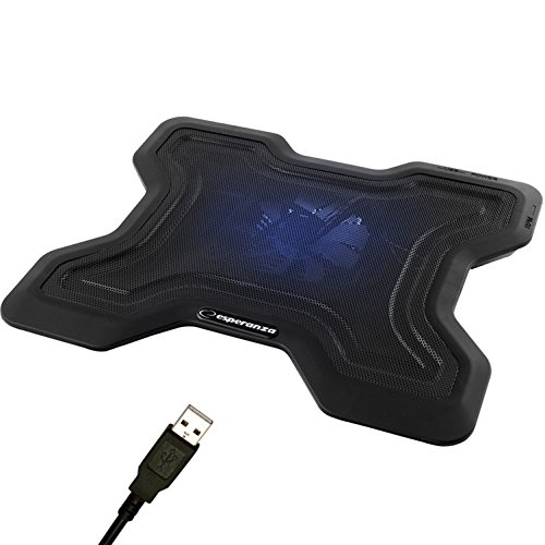 Esperanza 15.6“ Laptop Kühler │ Cooling Pad │ Kühl-Unterlage │Notebook-Ständer │PC-Cooler │Festplatten-Kühlung - 4