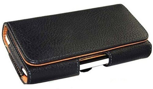 Vandot 1x Lusso Custodia Borsa set di Accessori Premium Phone Custodia in pelle Custodia Protettiva per il Nuovo Apple iPhone 6 Plus (5,5 pollici) Smartphone Affari Cinghia di Cuoio del Sacchetto del Telefono delle Cellule Della cinghia del Sacchetto della Copertura di caso Della Copertura del Cuoio dell'unitÃ  di Elaborazione con Chiusura Magnetica e Clip da cintura clip del Raccoglitore di Vibrazione Della Cinghia della Cassa del Respingente Passante Per cintura Shell Matt - Nero
