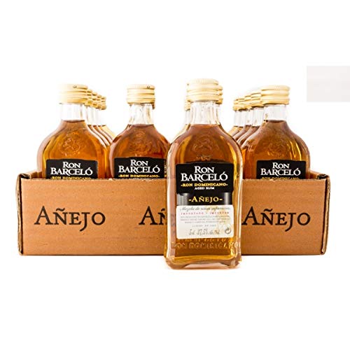 RON BARCELO AÑEJO Miniatura - 1 botellita de 5 cl