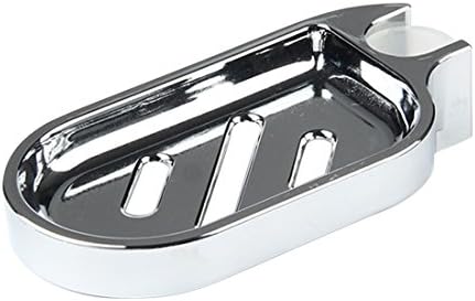 Zhuomei Home Soap Dish Holder Clip-on Soap Rail Container for Bathroom Shower Bathtub