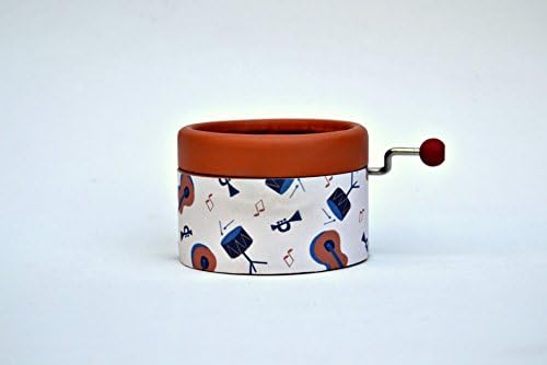 Hand Cranked Little Jazzy music box with the melody * Fly me to the moon *. Best gift for music lovers.