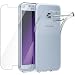 Produktbild Samsung Galaxy A5 2017 Hülle + Panzerglas, Leathlux Samsung A5 2017 Durchsichtig Case Transparent Silikon TPU Schutzhülle Premium 9H Gehärtetes Glas für Samsung Galaxy A5 2017