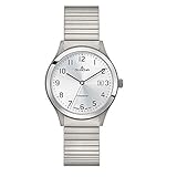 Dugena Herren Armbanduhr Bari Titan 37mm silber