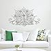 Produktbild Lotus Blume Wandtattoo Hallo Mandala Wandaufkleber Boho Böhmischen Wohnkultur Indische Muster Yoga Studio Wandkunst Wand 57 * 36 cm