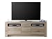 Produktbild trendteam Wohnzimmer Lowboard Fernsehschrank Fernsehtisch Cougar, 161 x 59 x 40 cm in Eiche San Remo Hell Dekor mit zwei offenen Fächer