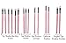 32 Piece Cosmetic Make Up Brush Set Foundation Eye Shadow Eye Browns Lips Angle Eyebrow Blusher Brushes Beautician - Pink
