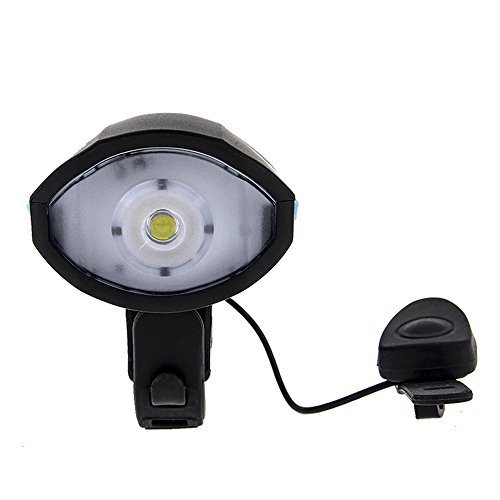 Agapo LED Fahrradlampe Set mit klingel Fahrradhorn Fahrradhupe mit 2 Tönen Frontlicht und Rücklicht Wiederaufladbare 250lm 3 Licht-Modi - 2
