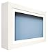 Produktbild BabyRice Deep Shadow Box Bilderrahmen aus Holz, Weiß, für 3D-Objekten, Ornamente, Hand Fuß Optik