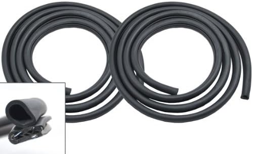 1979-1993 Ford Mustang Body to Door Weatherstrip Rubber Seal - Left and Right Side Pair by Daniel Carpenter