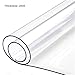 Produktbild JRMU Multi-größe 2mm Durchsichtige PVC Tischtuch, Wasserabweisend Kunststoff Tischwäsche Geldklammer Spill-Beweis Staub-Beweis Öl-Beweis Tabletop Mat-85x140cm(33x55in)