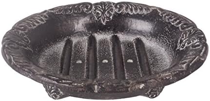 Kom Amsterdam 6646 Small Soap Dish, Aluminium 10 x 8 x 3 cm, Antic Finish