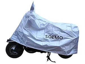 Amazon Brand - Solimo TVS Jupiter UV Protection and Dustproof Bike Cover (Silver)