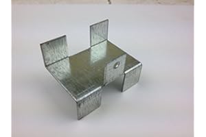 WYRE DIRECT 4X Gravel Board Panel Clips Fence Brackets 50mm Easy Fit Galvanised