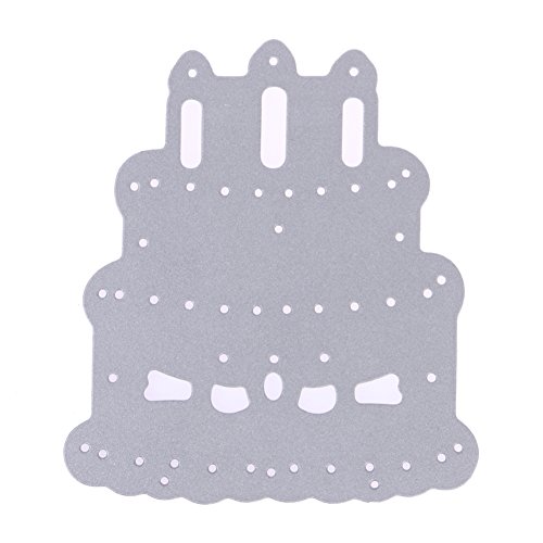 Amazingdeal365 Torte Metall Form Schablonen Schneiden DIY Dekor Sammelalbum Karten Buchzeichen Lesezeichen als Geschenk für Freunde Geburtstag Kinder,Kindergarten Hobby Schule Handarbeit Unterricht usw. Ein tolles Geschenk! - 6