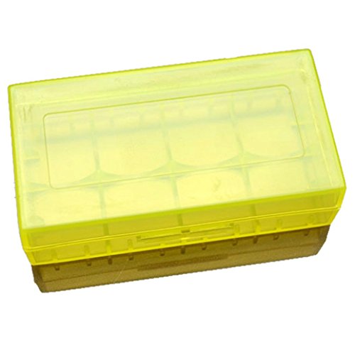 Preisvergleich Produktbild HKFV 18650 CR123A 16340 Batteriekastenhalter Aufbewahrungsbox 18650 16340 Batteriekasten (Gelb)