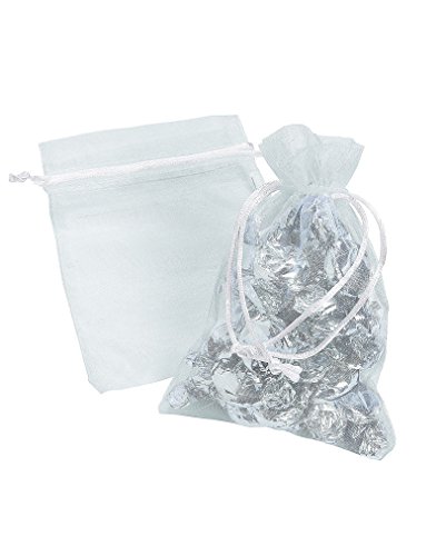 Mini Organza Beutel 25 St. weiß