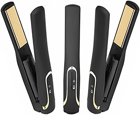 OBEST NEW Cordless USB Rechargeable Hair Straighteners Cordless Flat Iron Portable Travel Straightener For Hair Straightening And USB Devices Charging