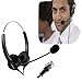 AGPtEK Hands-free Efficient Call Center Noise Cancelling BINAURAL Corded 4-Pin RJ9 Crystal Head Headsets Headphones With Mic and Comfortable Soft Pad For Office Home Desk Telephone RS.2250.00