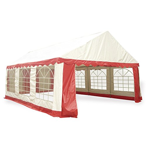 Preisvergleich Produktbild Partyzelt - Bierzelt - Gartenzelt mit vollverzinkten Zeltstangen - hochwertige PVC Planen in 2 verschiedenen Größen (6 x 4 Meter)