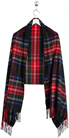 Royal Speyside by Johnstons of Elgin - Lambswool Stole (Black Stewart)