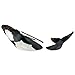 Produktbild ExtraMaritim Wandfigur Krafttier Wal 55 cm - Wandmontage 2er Set