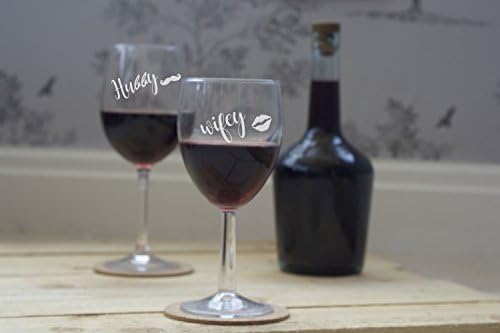Couples Laser Engraved Set Of Two - Wine Glass