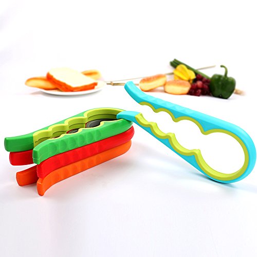 Glasöffner einfach Deckel Off kommen, für Senioren, Personen mit Arthritis und jeder, der Niedriger Stärke, rutschfest schwere kann Jar Flaschenöffner rot - 4