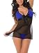 PHWOAR Women Hot Sexy Lingerie Mini Babydoll Sleepwear Strap lace Dress | Honeymoon | Black Colour RS.349.00