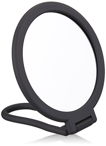 Solida mano/Stand Espejo Soft Touch, Negro, 1 x/2 x Ampliación