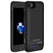 Produktbild ICHECKEY 3000mAh Akku Hülle für iPhone 6/iPhone 6s/iPhone 7/iPhone 8 4.7 Zoll Smart Power Case Automatisch Magnetisch Absorption Akkucase Lithium-Polymer Dünne Batterie Hülle Battery Case (Schwarz)