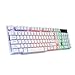 Produktbild Kerula Gaming-Tastatur, Bunte Knack-LED, beleuchtet, USB, verkabelt, Schwarz/Weiß